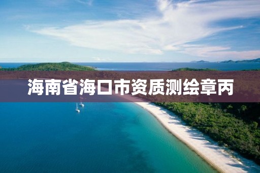 海南省海口市资质测绘章丙