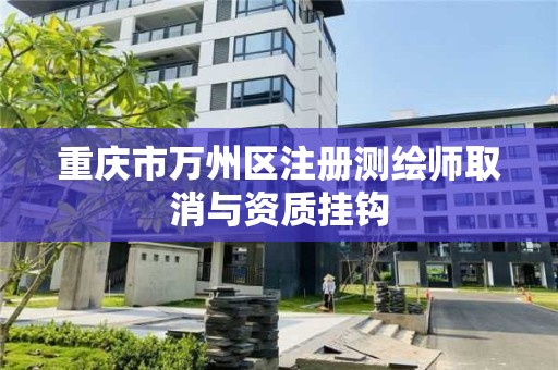 重庆市万州区注册测绘师取消与资质挂钩