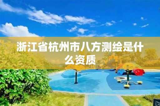 浙江省杭州市八方测绘是什么资质