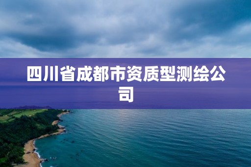 四川省成都市资质型测绘公司