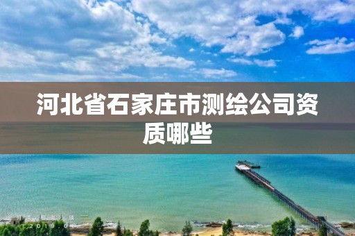 河北省石家庄市测绘公司资质哪些