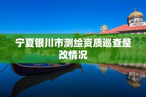 宁夏银川市测绘资质巡查整改情况