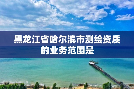 黑龙江省哈尔滨市测绘资质的业务范围是