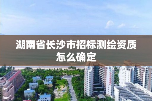 湖南省长沙市招标测绘资质怎么确定