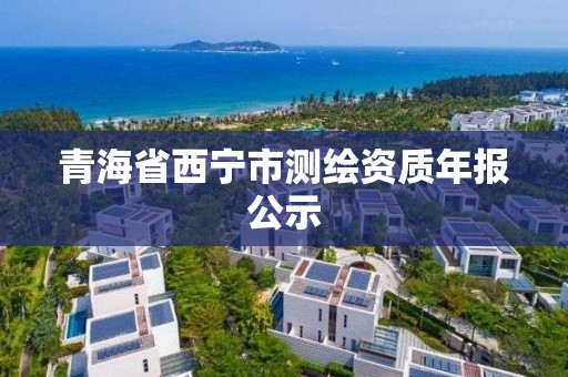 青海省西宁市测绘资质年报公示