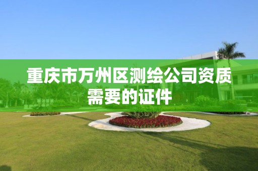 重庆市万州区测绘公司资质需要的证件