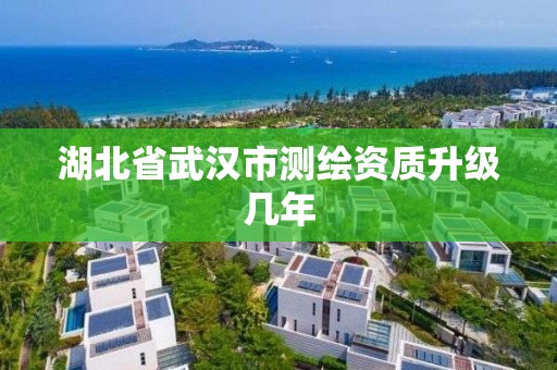 湖北省武汉市测绘资质升级几年