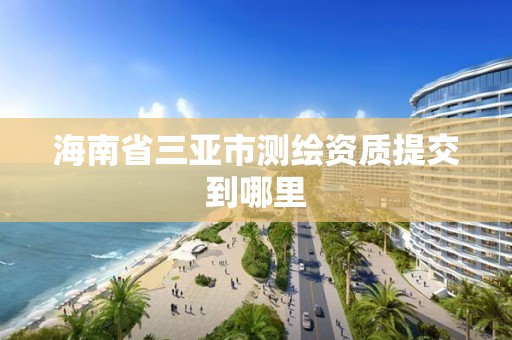 海南省三亚市测绘资质提交到哪里