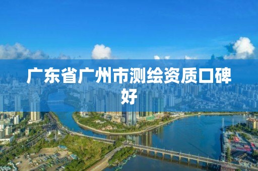 广东省广州市测绘资质口碑好