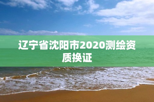 辽宁省沈阳市2020测绘资质换证