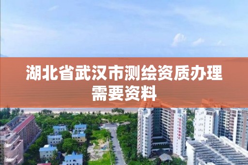 湖北省武汉市测绘资质办理需要资料