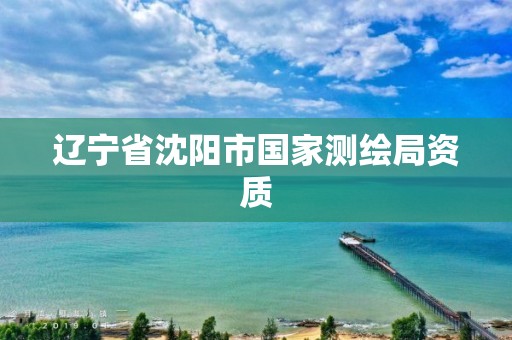 辽宁省沈阳市国家测绘局资质