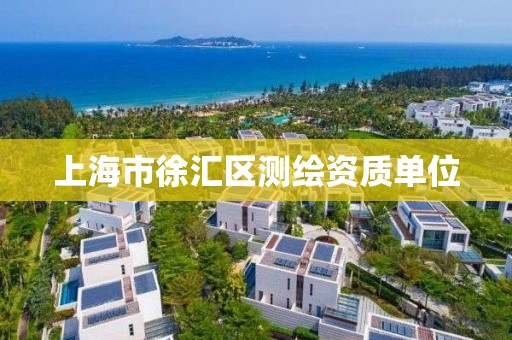 上海市徐汇区测绘资质单位