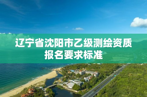 辽宁省沈阳市乙级测绘资质报名要求标准