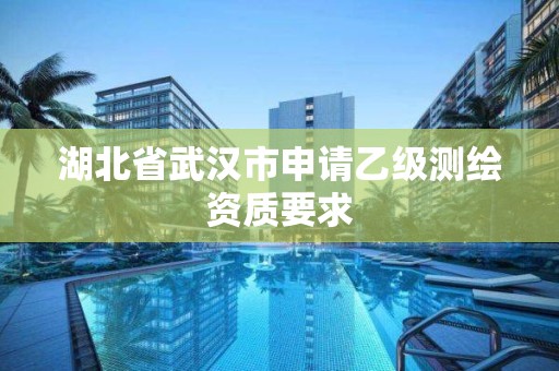 湖北省武汉市申请乙级测绘资质要求