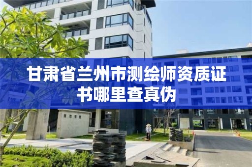 甘肃省兰州市测绘师资质证书哪里查真伪