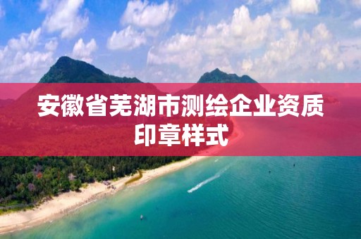 安徽省芜湖市测绘企业资质印章样式