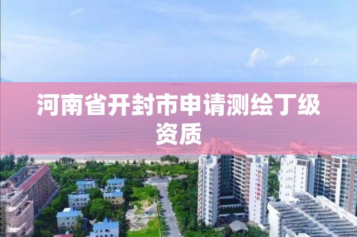 河南省开封市申请测绘丁级资质