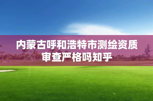 内蒙古呼和浩特市测绘资质审查严格吗知乎