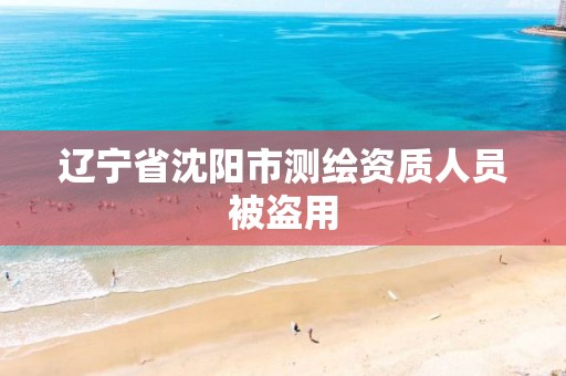 辽宁省沈阳市测绘资质人员被盗用