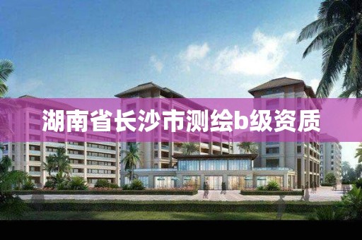 湖南省长沙市测绘b级资质