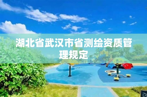 湖北省武汉市省测绘资质管理规定