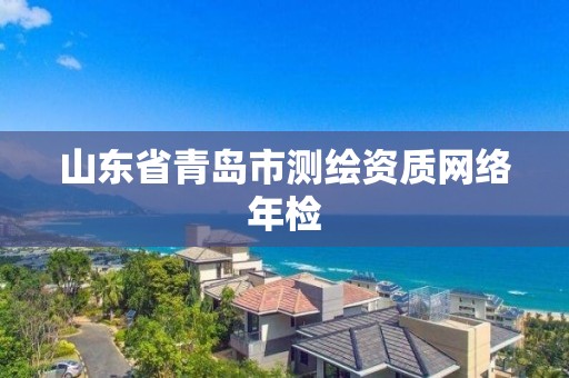 山东省青岛市测绘资质网络年检