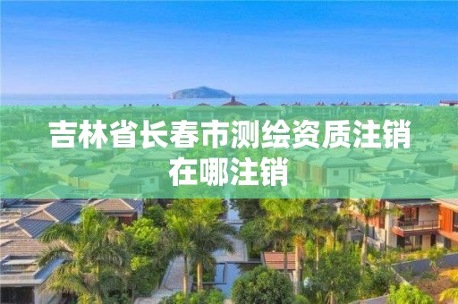 吉林省长春市测绘资质注销在哪注销