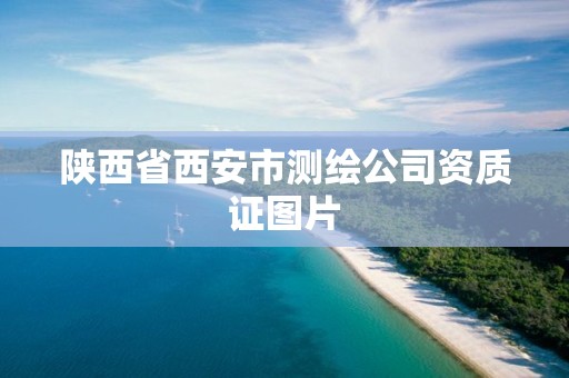 陕西省西安市测绘公司资质证图片