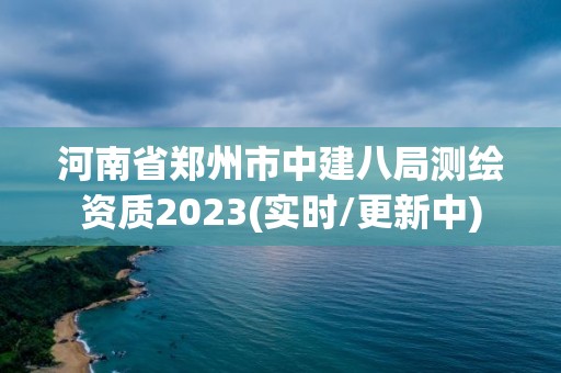 河南省郑州市中建八局测绘资质2023(实时/更新中)