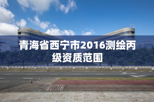 青海省西宁市2016测绘丙级资质范围