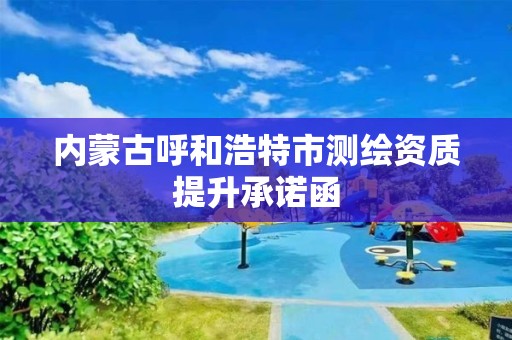 内蒙古呼和浩特市测绘资质提升承诺函