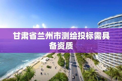 甘肃省兰州市测绘投标需具备资质