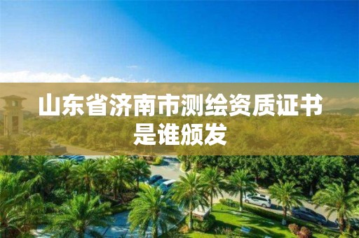 山东省济南市测绘资质证书是谁颁发