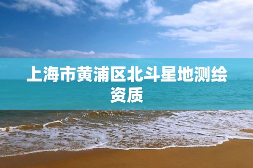 上海市黄浦区北斗星地测绘资质