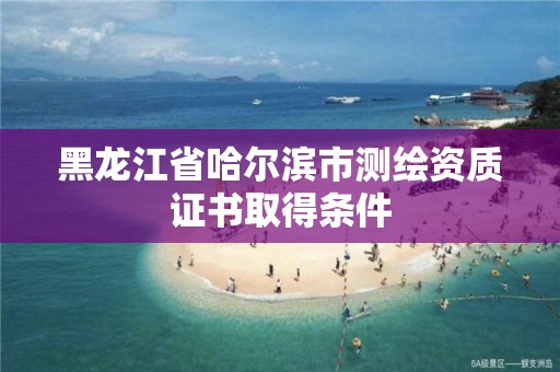 黑龙江省哈尔滨市测绘资质证书取得条件