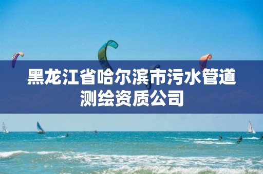 黑龙江省哈尔滨市污水管道测绘资质公司