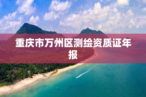 重庆市万州区测绘资质证年报