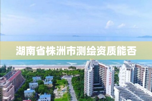 湖南省株洲市测绘资质能否