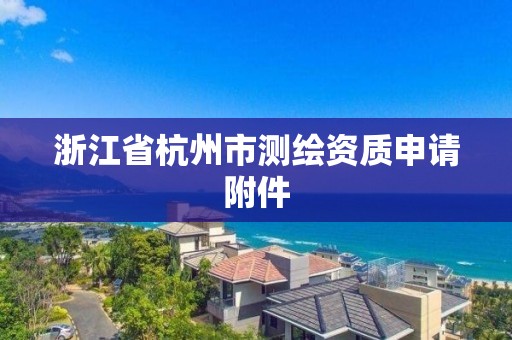 浙江省杭州市测绘资质申请附件