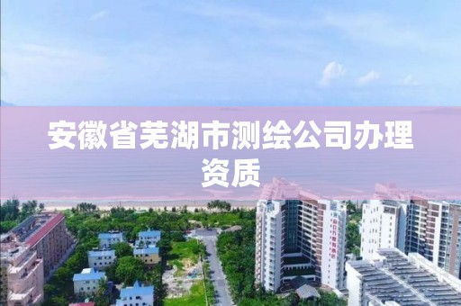 安徽省芜湖市测绘公司办理资质