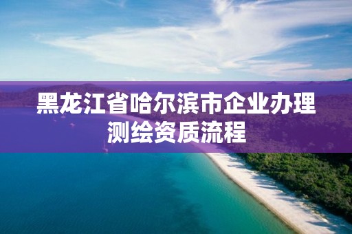 黑龙江省哈尔滨市企业办理测绘资质流程