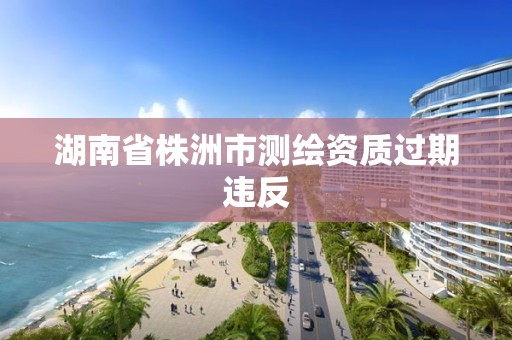 湖南省株洲市测绘资质过期违反