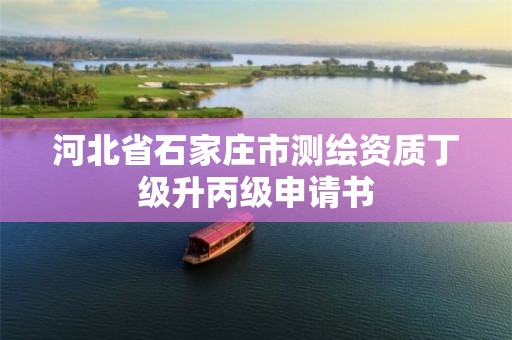 河北省石家庄市测绘资质丁级升丙级申请书