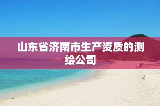 山东省济南市生产资质的测绘公司