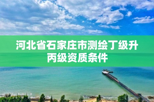 河北省石家庄市测绘丁级升丙级资质条件