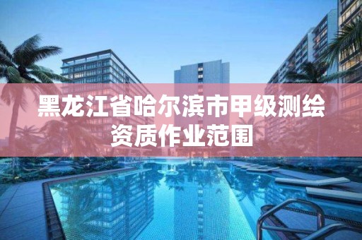 黑龙江省哈尔滨市甲级测绘资质作业范围