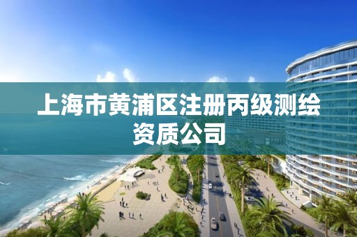 上海市黄浦区注册丙级测绘资质公司