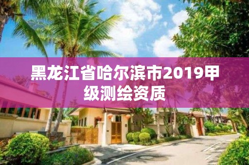 黑龙江省哈尔滨市2019甲级测绘资质