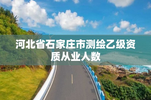 河北省石家庄市测绘乙级资质从业人数